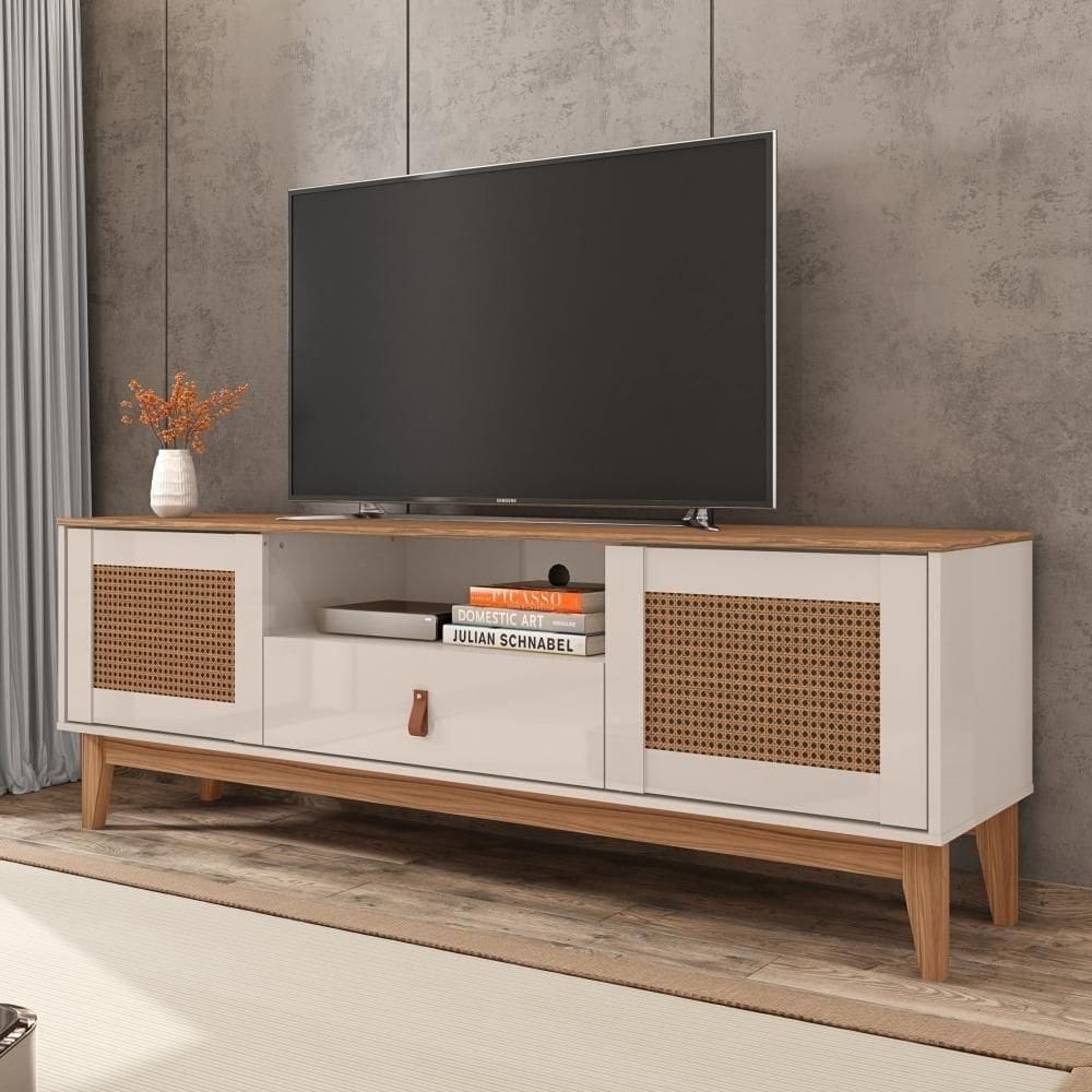 Rack Para Georgia Off White Noce Detalhe Em 3d