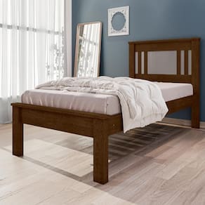Cama De Solteiro Com Colchão Macaé Malbec Off White