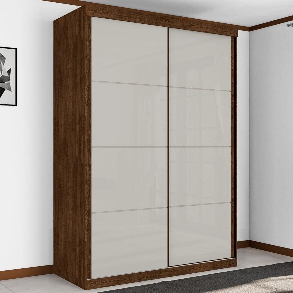 Guarda Roupa Solteiro Belmont 2 Portas Malbec Off White