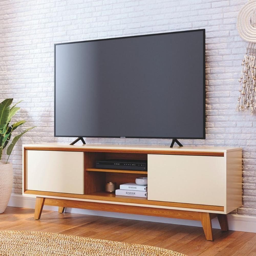 Bancada Para 70 Polegadas Maya Cinamomo Off White