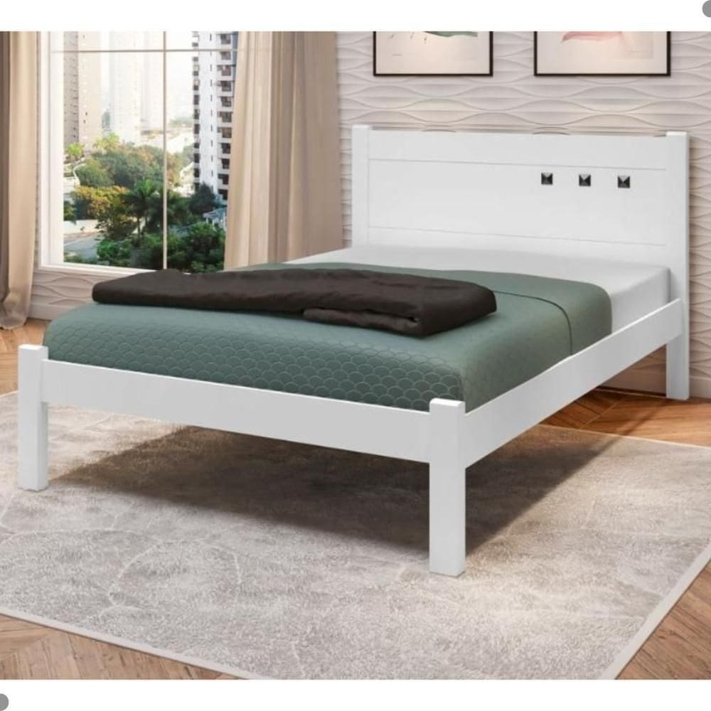 Cama Casal Paola Ii Branco