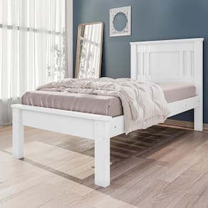 Cama De Solteiro Com Pés Macaé Branco