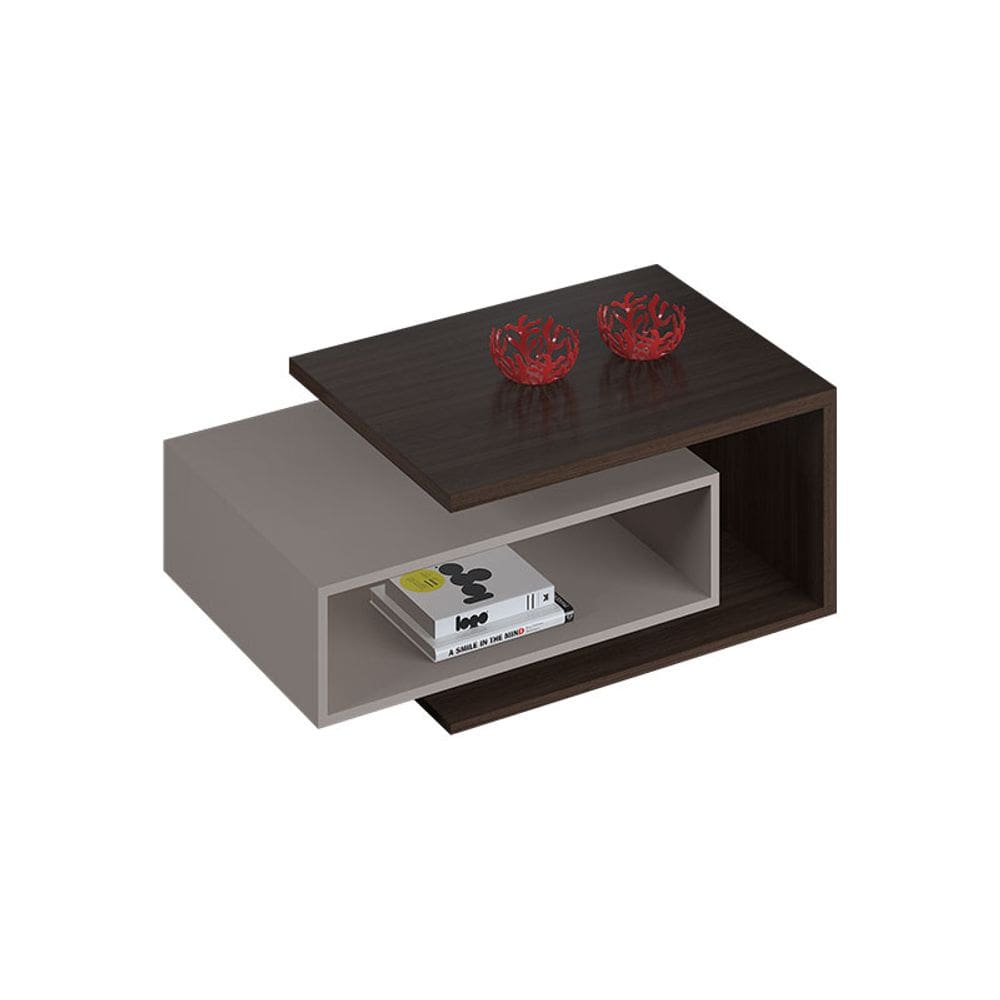 Mesa de Centro Diva JCM Móveis Café Soft/Off