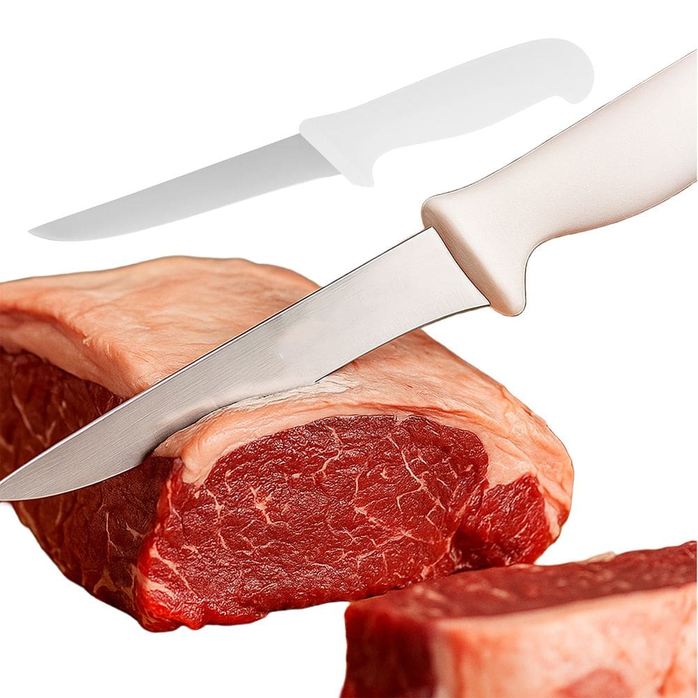 Faca Profissional Desossar PREMIUM Corneta Aço Inox 6 Polegadas Açougueiro