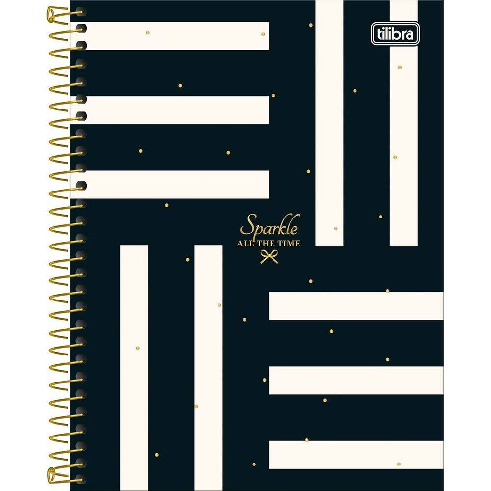 Caderno Espiral (COLEGIAL) West Village 10 Matérias 160 Folhas Capa Dura Tilibra