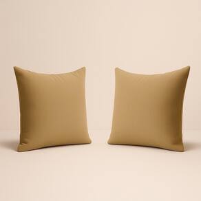 Kit 2 Almofadas Suede Decorativa 42cm Sala Quarto Escritório Capuccino