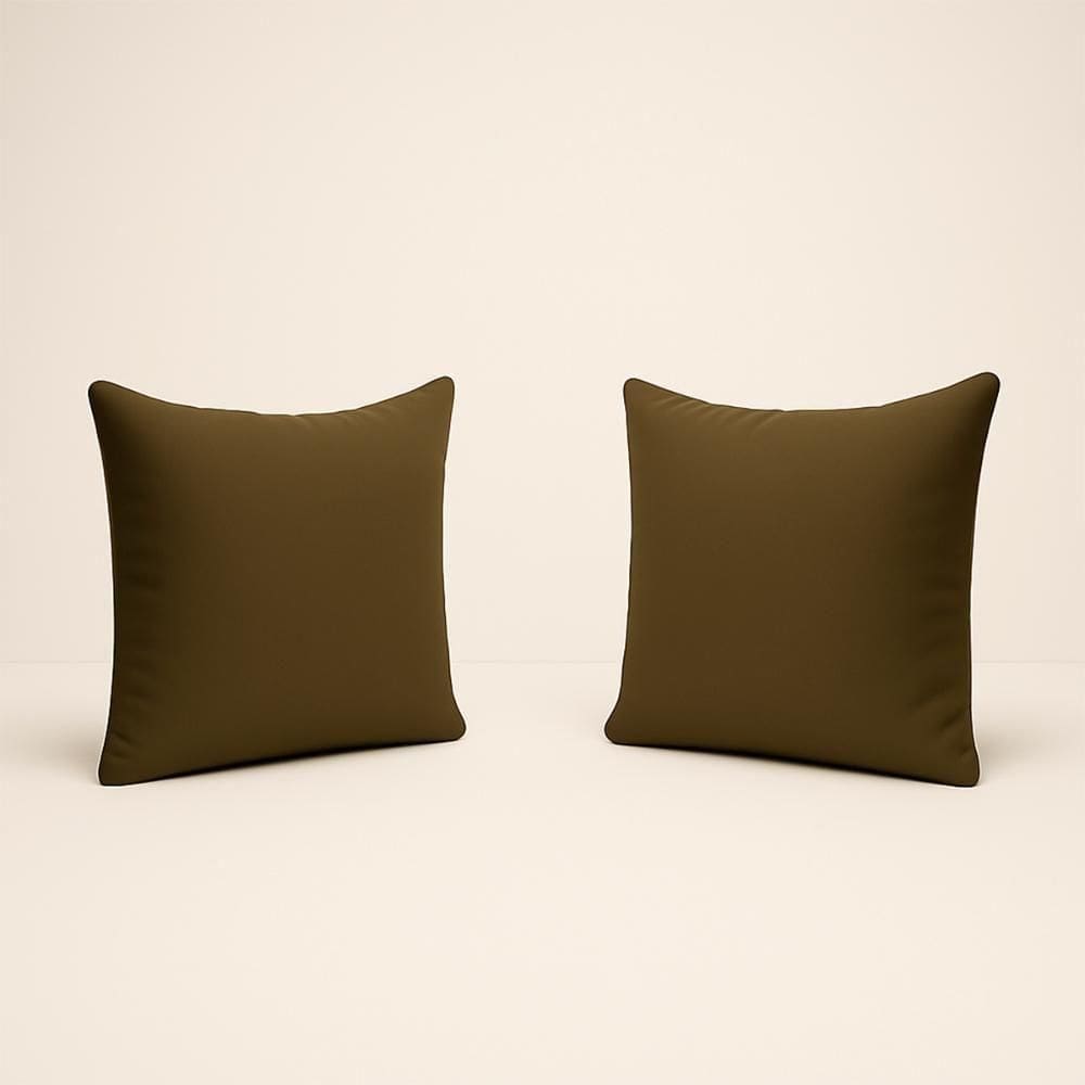 Kit 2 Almofadas Suede Decorativa 42cm Sala Quarto Escritório Marrom