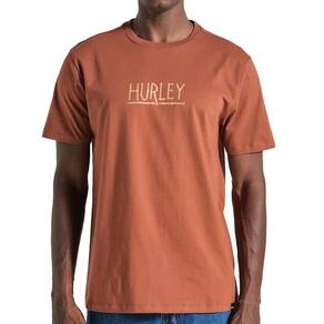 Camiseta Hurley Shark WT25 Masculina Marrom