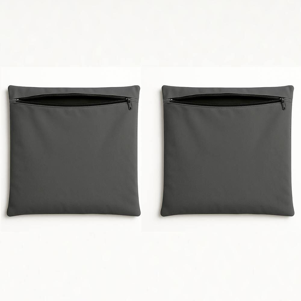 Kit 2 Capas De Almofada Decorativa 42cm Sala Quarto Balaqui Cinza