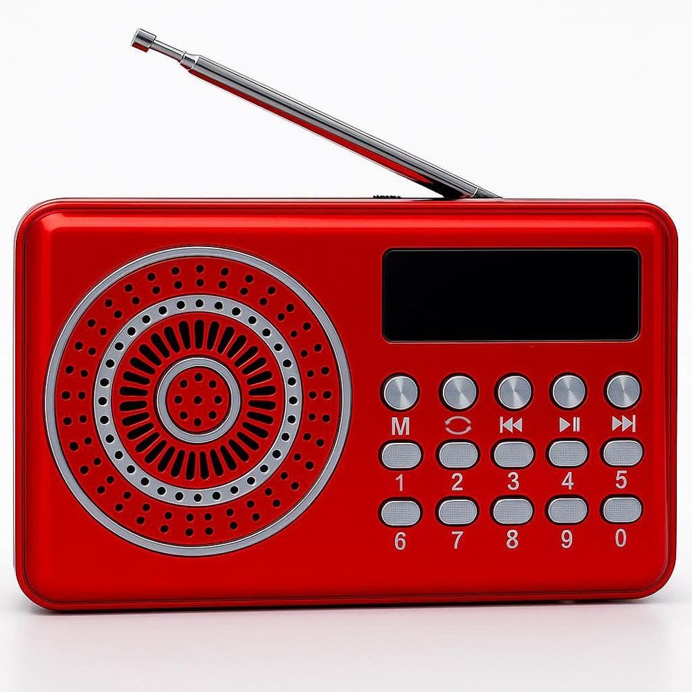 Rádio Portátil Recarregável Sem Fio Bluetooth, Usb, Tf,