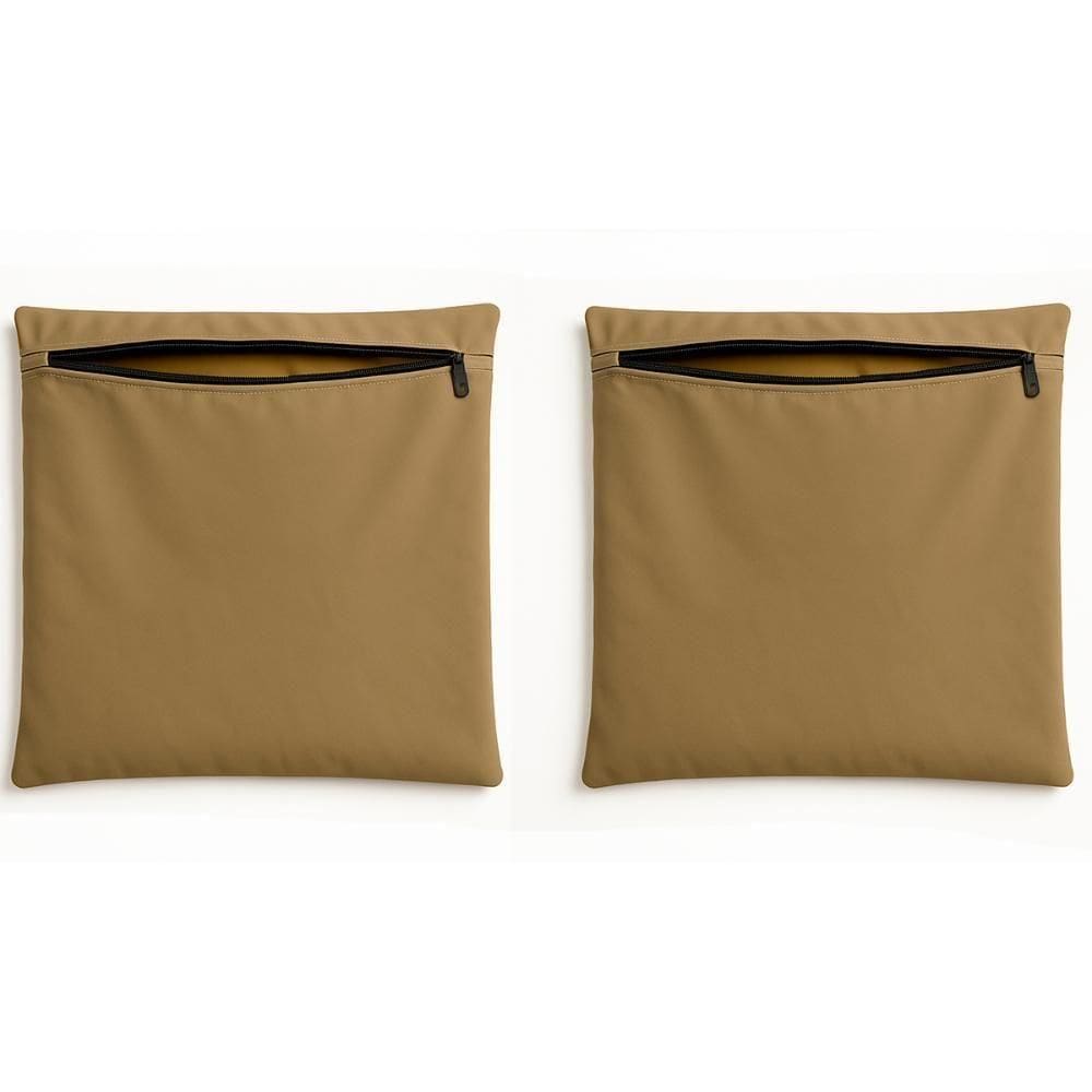 Kit 2 Capas De Almofada Decorativa 42cm Sala Quarto Balaqui Capuccino