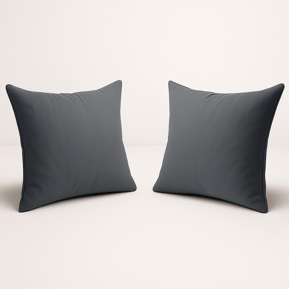 Kit 2 Almofadas Suede Decorativa 42cm Sala Quarto Escritório Cinza