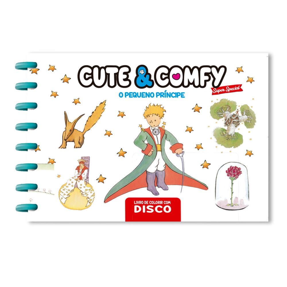 Cute & Comfy Super Special Edição 10 - Livro de Colorir Adulto - O Pequeno Príncipe  - Espiral com Caneta