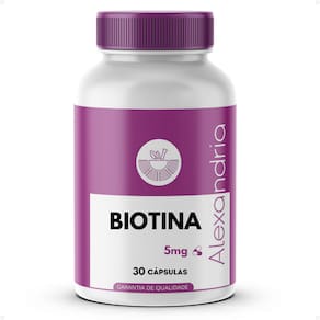 Biotina 5mg - Saúde E Beleza Para Cabelos, Pele,unhas