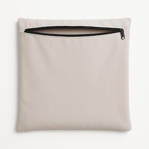 Almofada Capa 42cm Suede Macia Decorativa Sala E Escritório Bege