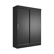 Guarda-Roupa Casal Boreal 2 Portas Preto