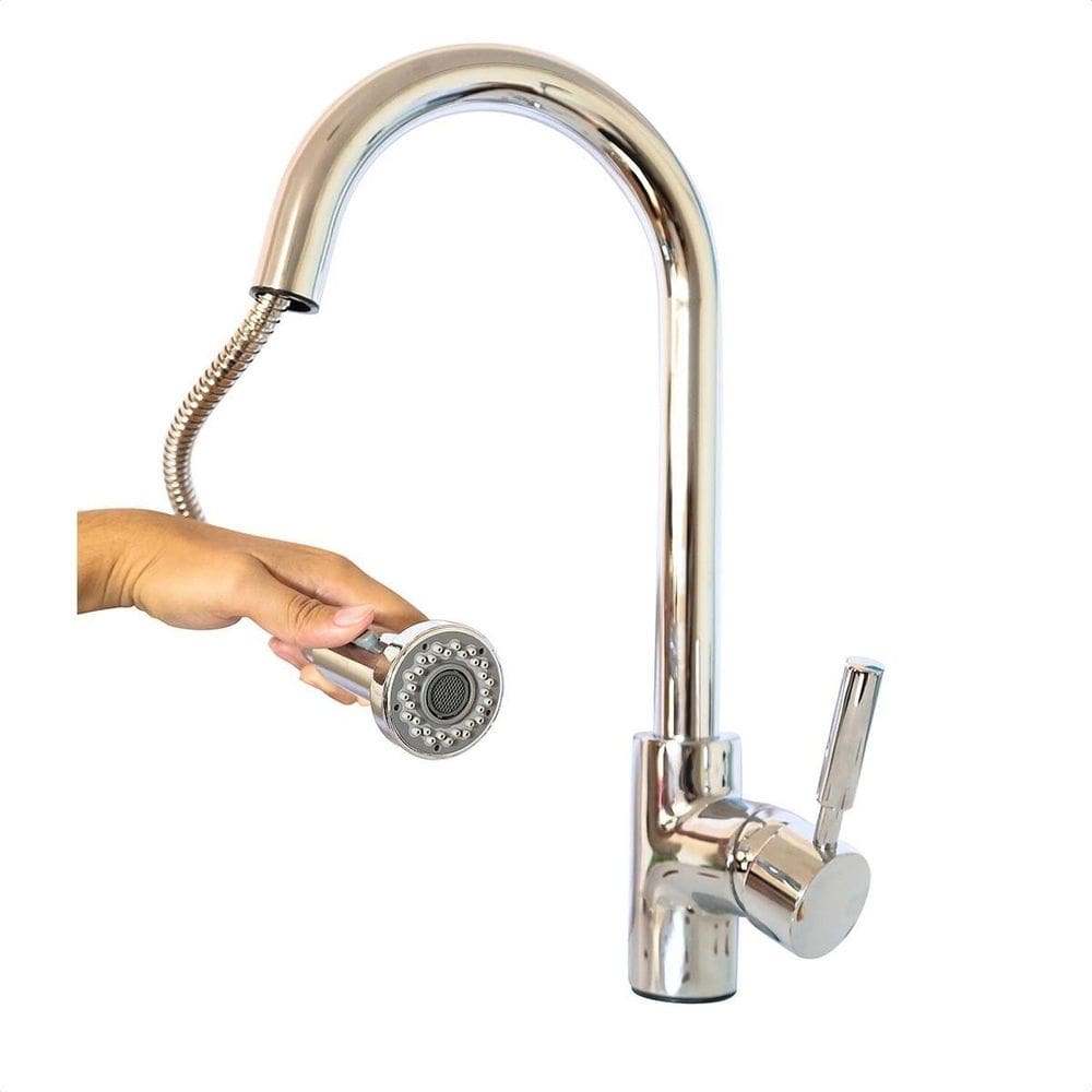 Torneira para Cozinha com Ducha Extensível Roddex Cromado