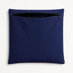 Almofada Capa 42cm Suede Macia Decorativa Sala E Escritório Azul Marinho