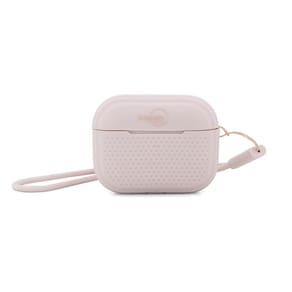 Capa para AirPods Pro 2, Silicone com Alça, Linha Beagá, Originais iPlace, Rosa Chá