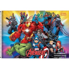 Caderno Cartografia 80Folhas Avengers Assemble Capa1-Tilibra