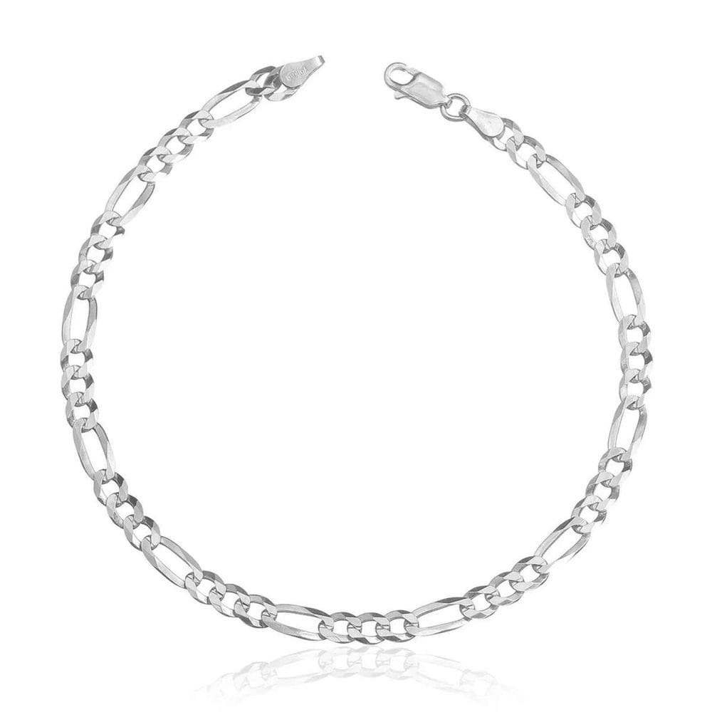Pulseira Em Prata 925 Maciça 3x1 20CM - 3MM