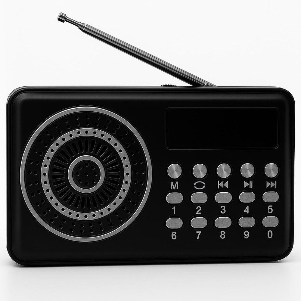 Rádio Portátil Recarregável Sem Fio Bluetooth, Usb, Tf,