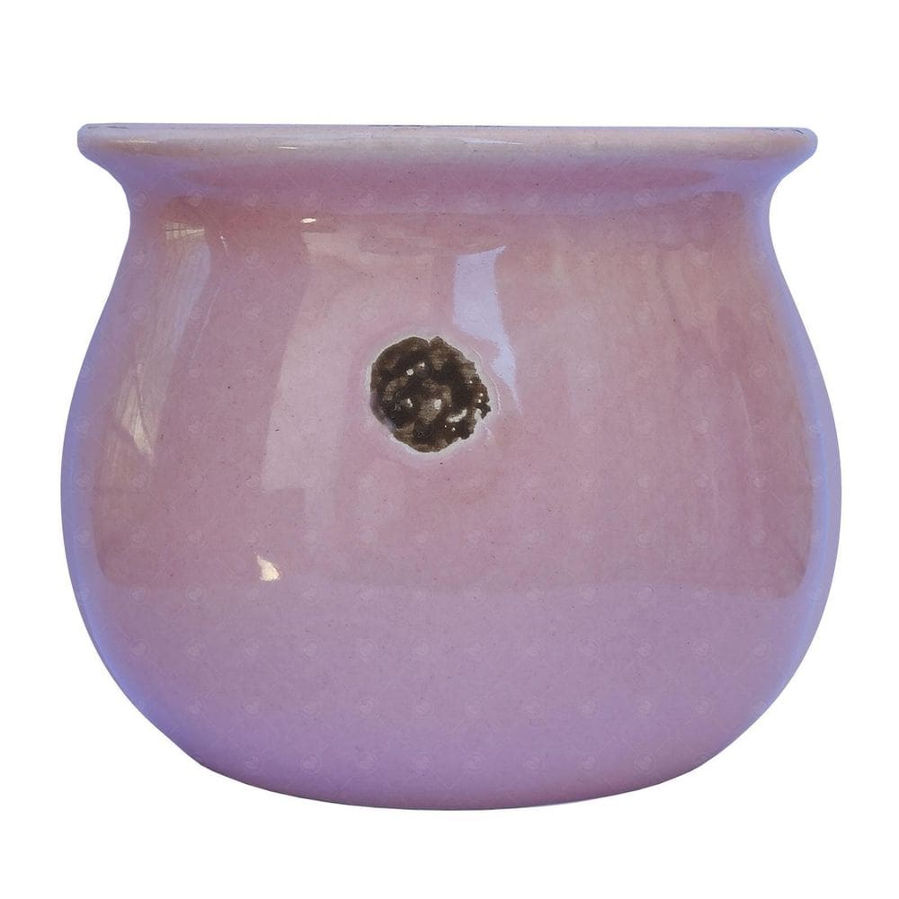 Kit 5 Vasos De Cerâmica Para Velas Aromatica Rosa - 300Ml