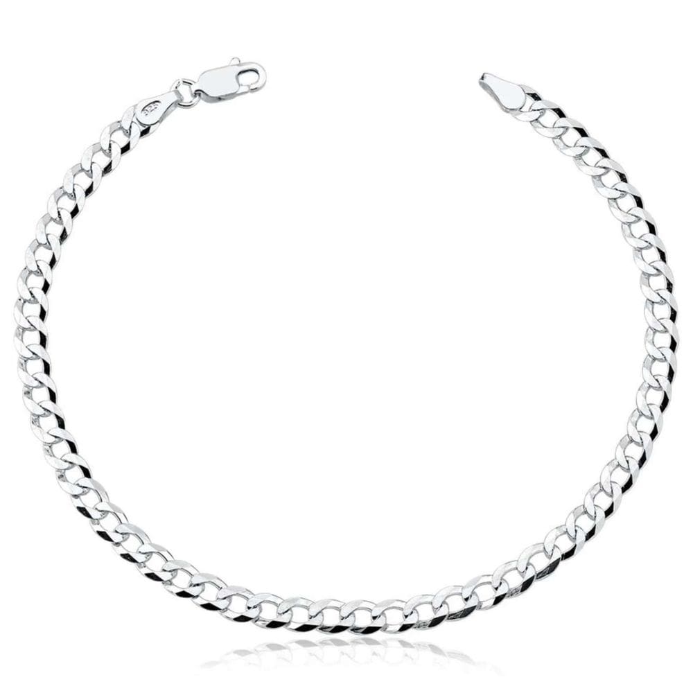 Pulseira Em Prata 925 Maciça Grumet 20CM - 3MM