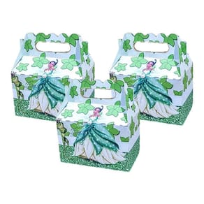 Kit 10 Maletinhas Lembrancinha e Decoração Festa Infantil Tema Tiana O Sapo e a Princesa