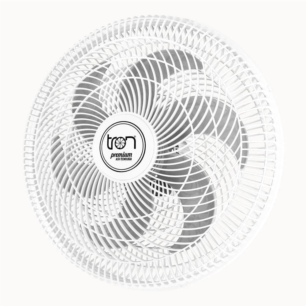Ventilador Parede Lorena Branco Oscilante 110V Pás Prata