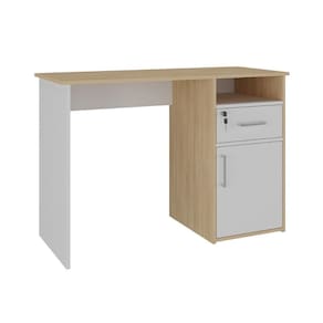 Mesa Para Com 1 Gaveta Sevilha Carvalho Branco