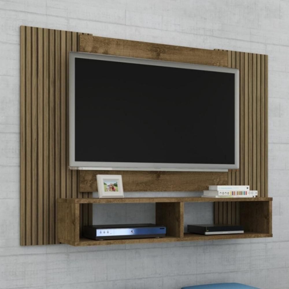 Painel Para Bridge Com Detalhe Em Ripas Madeira