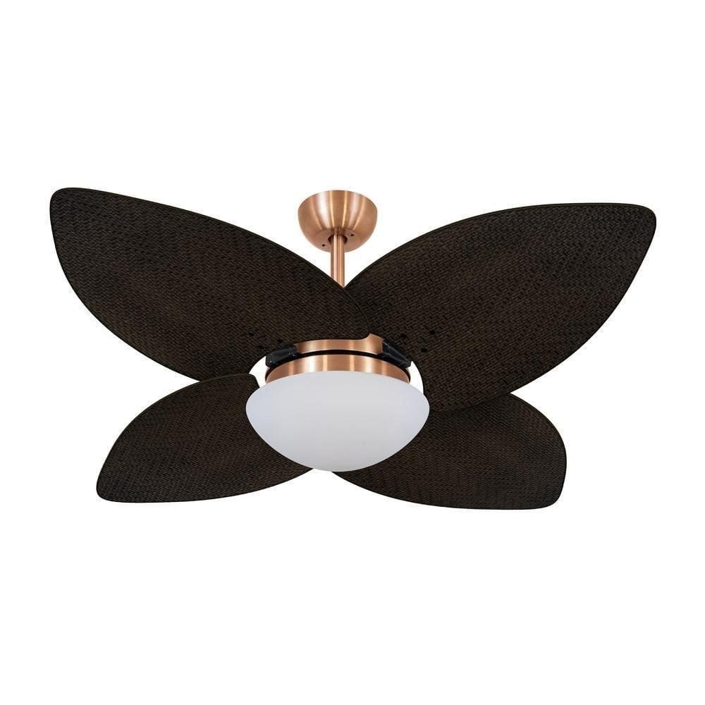 Ventilador De Teto Dormamu Cobre 4 Pás Palmae 110V