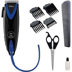 Maquina De Cortar Cabelos Philco 10w Azul Preto 220V