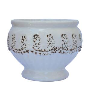 Kit 5 Vasos De Cerâmica Para Velas Plantas Branco - 125Ml