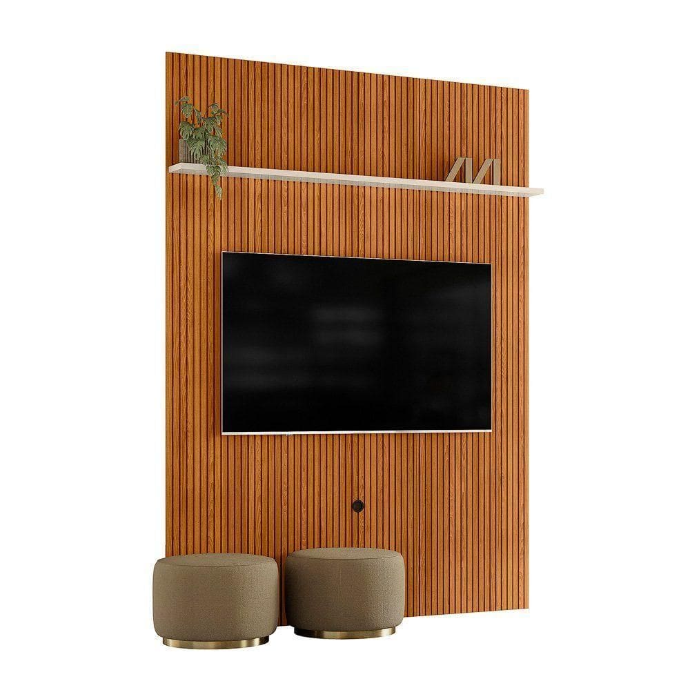 Painel Piso Teto New Interlagos - 7 Decor Cinamomo E Off White