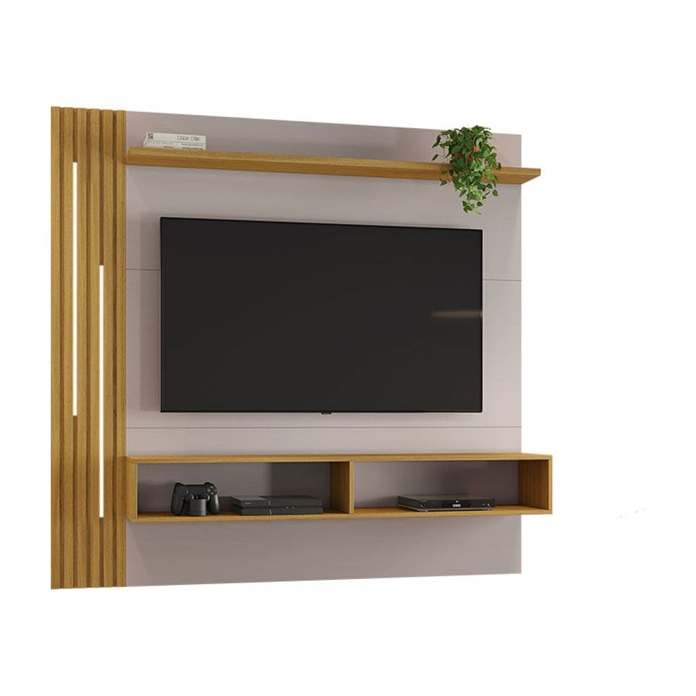 Painel para TV até 65 Polegadas Agrado JCM Móveis Off/Nature