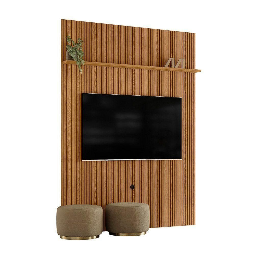 Painel Piso Teto New Interlagos - 7 Decor Cumaru