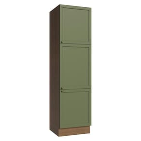 Paneleiro 60 Cm 3 Portas Vik Madesa Rustic/verde