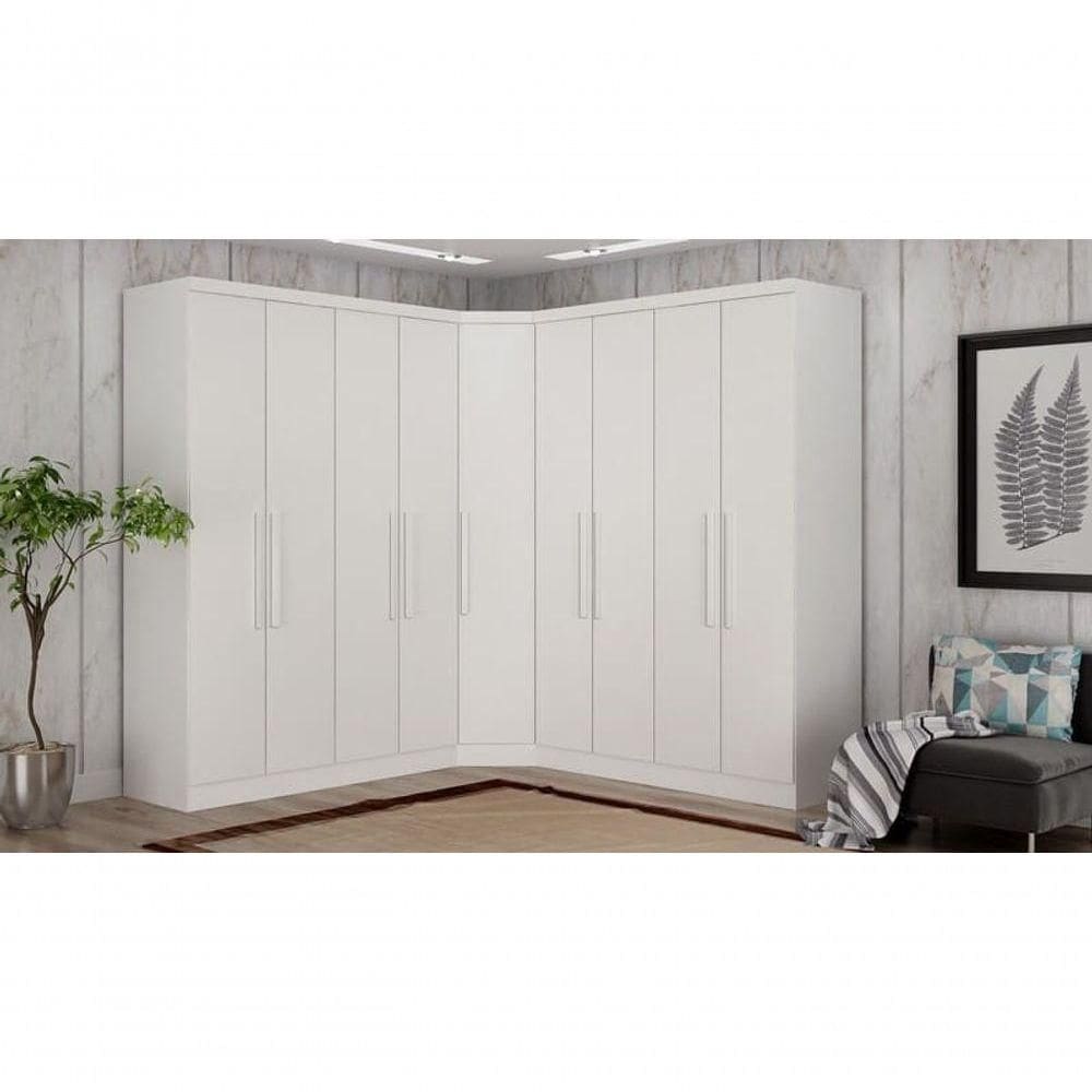 Modulado Closet Completo 9 Portas 6 Gavetas - Linea-branco - Móveis Horizonte