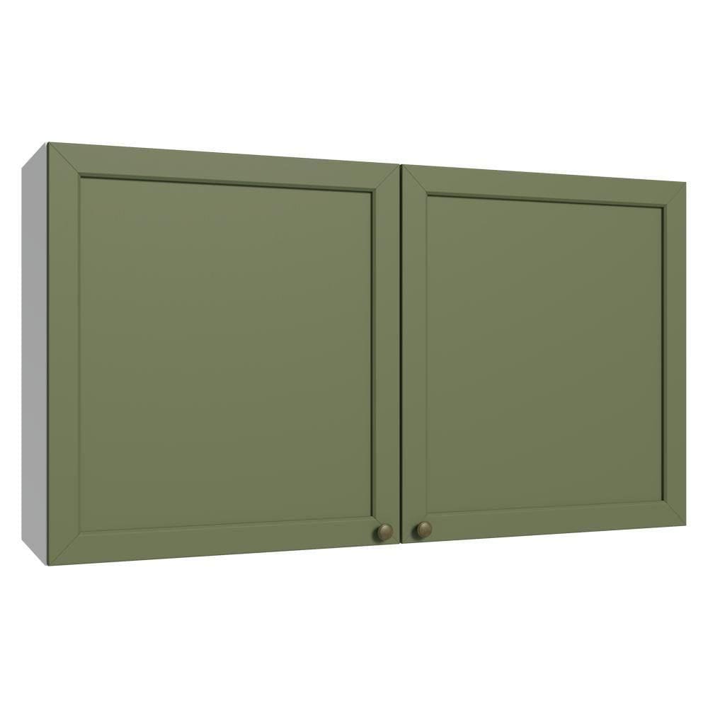Armário Aéreo 120 Cm 2 Portas Branco/verde Vik Madesa Branco/verde