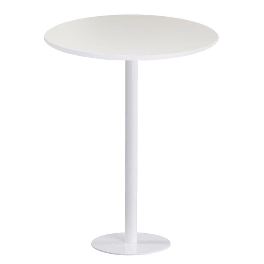 Mesa Pisa Beta Bistrô Fratini 107,50cm (a) Disco Redondo Branco Tampo Mdp Redondo Branco 70cm (l)
