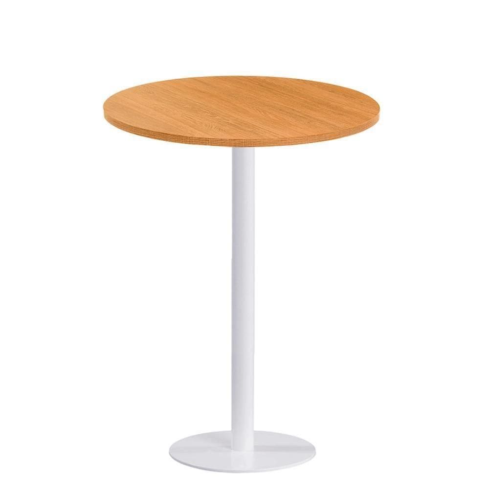 Mesa Pisa Beta Bistrô Fratini 107,50cm (a) Disco Redondo Branco Tampo Mdp Redondo Samba 80cm (l)