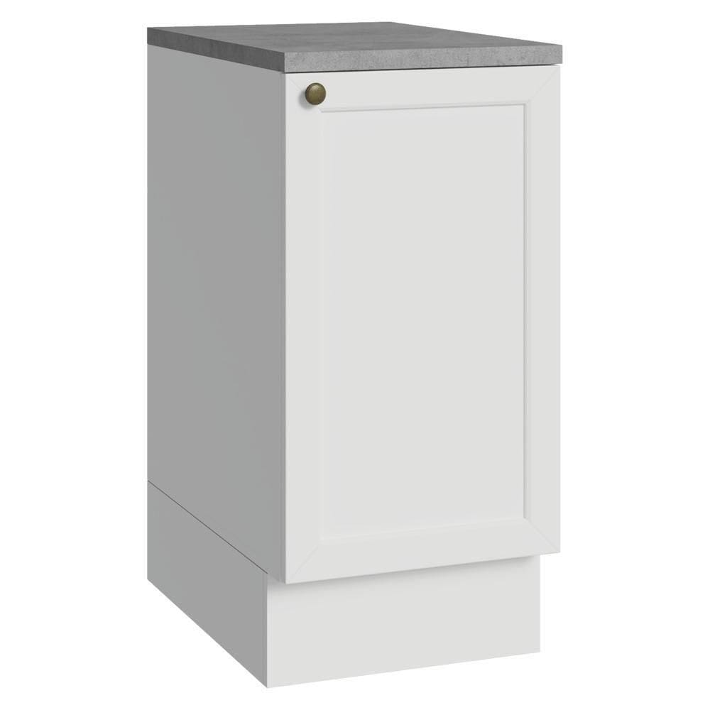 Balcão De Cozinha 40 Cm 1 Porta Branco Vik Madesa Branco