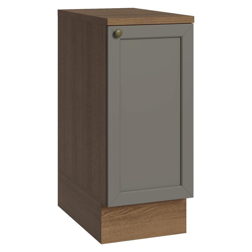 Balcão De Cozinha 35 Cm 1 Porta Rustic/cinza Vik Madesa Rustic/cinza