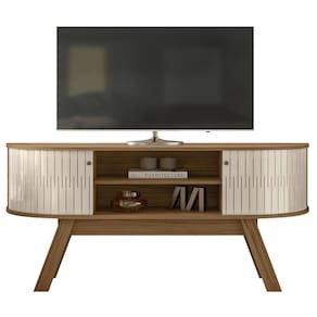 Rack Bancada 55 Pol 136 Cm Atlanta Madetec Off White