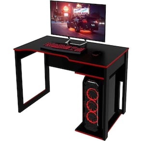 Mesa Para Escrivaninha Gamer Preto/vermelho