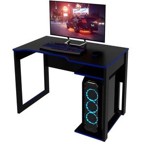Mesa Para Escrivaninha Gamer Preto/azul