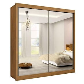 Guarda Roupa Casal Espelhado 2 Portas 6 Gavetas - Las Vegas-cinamomo - Móveis D`doro