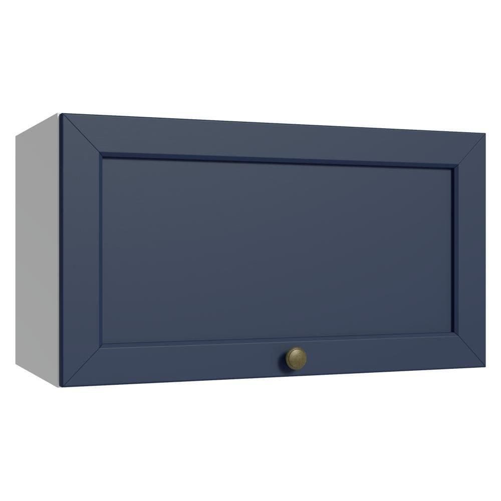Armário Aéreo 60 Cm 1 Porta Basculante Branco/azul Vik Madesa Branco/azul